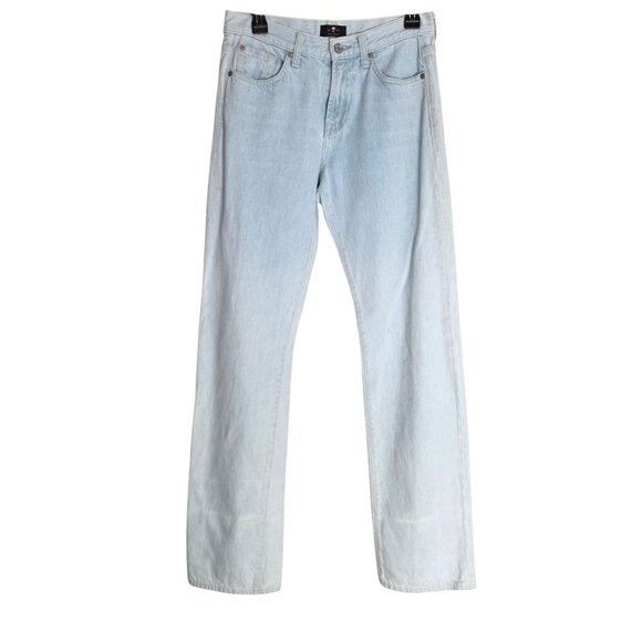 Women's - 7 For All Mankind Low Straight Leg Jeans, Size 25 - Picture 1 of 9